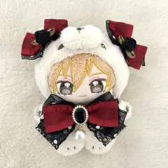 ぬい服 リボンセット ボルドー×ブラックのサムネイル