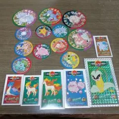 平成レトロ　アマダ　ポケモンめんこ18枚まとめ売り