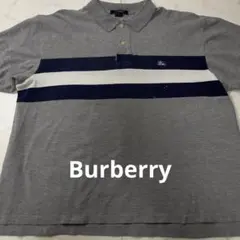 Burberry ポロシャツ Lサイズ グレー
