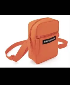XGIRLUSA オレンジ ショルダーバッグ　サコッシュ