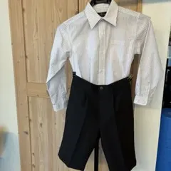 Ready Freddy チェック柄シャツと黒パンツセット130