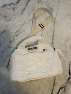 OUTDOOR ホワイト ショルダーバッグ