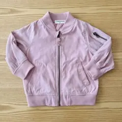 ジップアップジャケット　薄手ジャンパー　ブルゾン　アウター　女の子　90cm