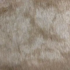 セール2★フェイクファーMIXボア布地　薄茶色系ミックスハンドメイド　手芸推し活