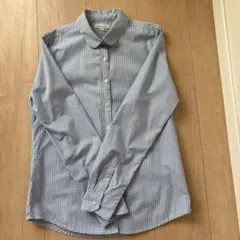 earth music&ecology 長袖ギンガムチェックシャツ Sのサムネイル