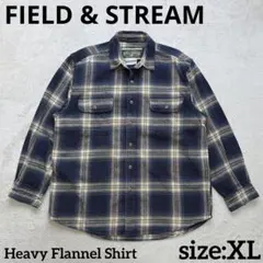Field&Stream オンブレチェック XL ヘビネル ネイビー シャドー