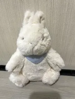 フェリシモ　バッグからひょっこり　もふもふうさぎポーチ