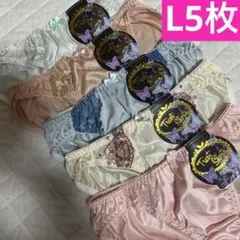 (L-11)レディースショーツまとめ売りL5枚トリコットショーツ