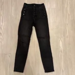 J BRAND ダメージ加工スキニーブラックデニム　24インチのサムネイル