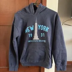 New York ネイビー　パーカー