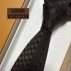 ✨極美品✨】LOUIS VUITTON ネクタイ ブラック モノグラム シルク
