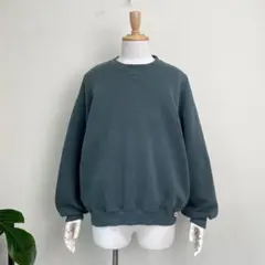 90s 00s RUSSELL 前V ブランクスウェット ヴィンテージ 古着 緑