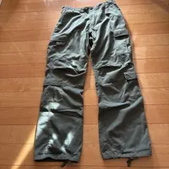 【美品】ロスコ　カーゴパンツ　オリーブグリーン　8個ポケット　W43×2