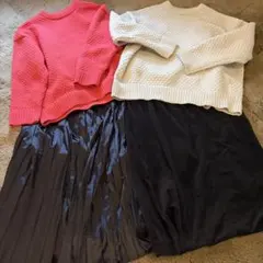 ワークマン女子　スカート　トップス　まとめ売り　4点セット　春物　冬物