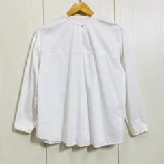 トゥモローランド コレクション ブロードストレッチ スタンドカラーブラウスのサムネイル