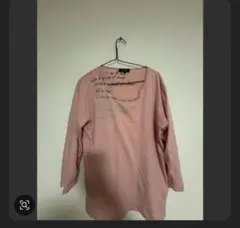 長袖 Tシャツ ピンク グラフィック