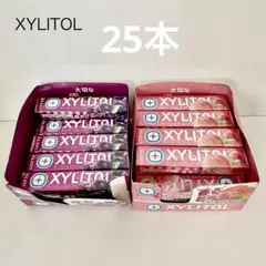 LOTTE ロッテ キシリトールガム グレープ ピーチ25個のサムネイル