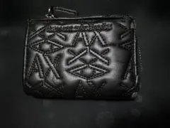 ARMANI EXCHANGE アルマーニ　ブラック　二つ折り財布
