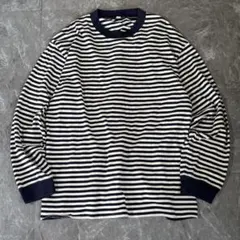 00s【old uniqlo】ボーダーカットソー/Y2K/平成ギャル男/お兄系/