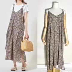 Collect by Hunch ペイズリープリントバックリボンキャミワンピースのサムネイル