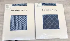 新品 バーバリー Burberry 黒 ストッキング ２点セット　福助