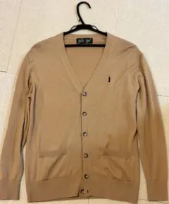 EAST BOY ベージュ Vネックカーディガン9号