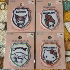 サンリオ エンブレムワッペン　クロミ　シナモロール　キティ　マイメロ　入園準備