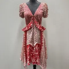 self-portrait(セルフポートレイト)ドット　フリルワンピ　レトロ感