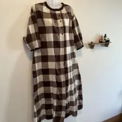 サマンサモスモス☆ブロックチェックワンピ②