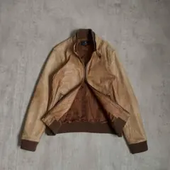 レザージャケット　ライダース　羊革　短丈　アメカジ　　y2k お兄系　バイク