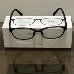 JINS SCREEN ブルーライトカット 眼鏡 マットブラック