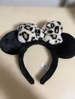 ミニーカチューシャ ヒョウ柄