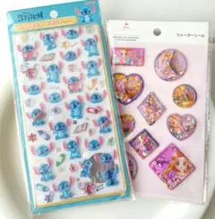 正規品　ボンボンドロップシール　スティッチ　らくがき　ラプンツェル　ウォーター