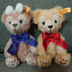 ディズニーシー 10周年 シュタイフ ダッフィー ＆ シェリーメイ セット