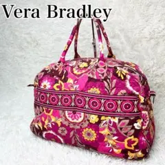 極美品 Vera Bradley ボストンバッグ ハンドバッグ 総柄 ピンク