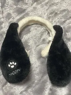 スヌーピー 耳付きフリースカチューシャ