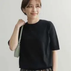 【URBAN RESEARCH DOORS】ハイツイストコットン半袖ニットのサムネイル