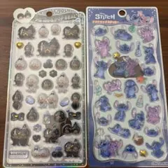 Monchhichi ポップシール 、スティッチプチドロップ2枚セット