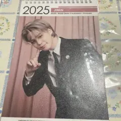 JIMIN 2025-2026 卓上カレンダー ステッカー付き