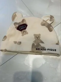 GELATO PIQUE クマ柄耳付き帽子