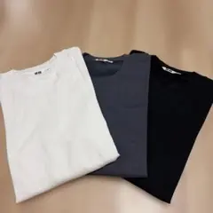 エアリズムコットンクルーネック(長袖) 3枚セット