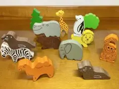 ボーネルンド ローレンツ社 ドイツ 動物 積み木 木製 - メルカリ