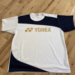YONEX テニスウェア Tシャツ ホワイト/ネイビー Lのサムネイル