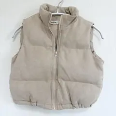 SHEIN シーイン ベビー ダウン ベスト アウター 90 ベージュ キッズ