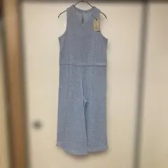 グレー サロペット・オールインワン 裏起毛で暖かい