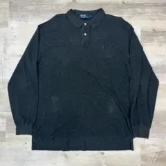 Ralph Lauren ラルフローレン 長袖ポロシャツ メンズXL ブラック