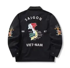 復刻ベトジャンSAIGON刺繍VIET-NAM　黒2XL 復刻ベトジャンSAIGON刺繍VIET-NAM 黒2XL - メルカリ