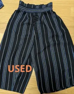 ikka  ガウチョパンツ ストライプ柄 130 サイズ もれなくもう一着！！