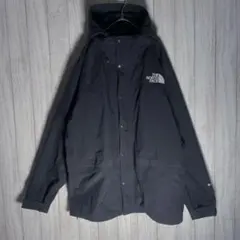 新品ノースフェイス ゴアウィンドストッパー 黒無地 ステンカラー