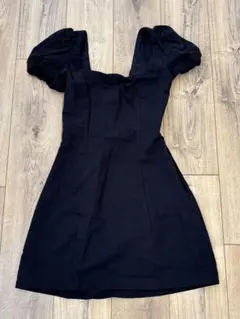 ZARA ブラック 半袖ミニワンピース XS